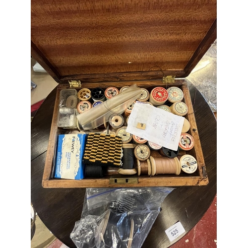 Sewing box & contents