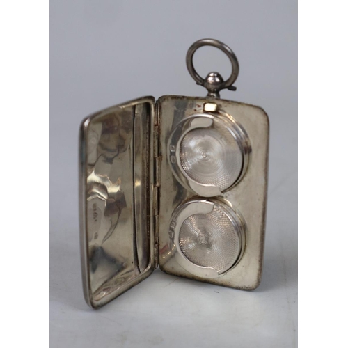 34 - Hallmarked silver coin holder