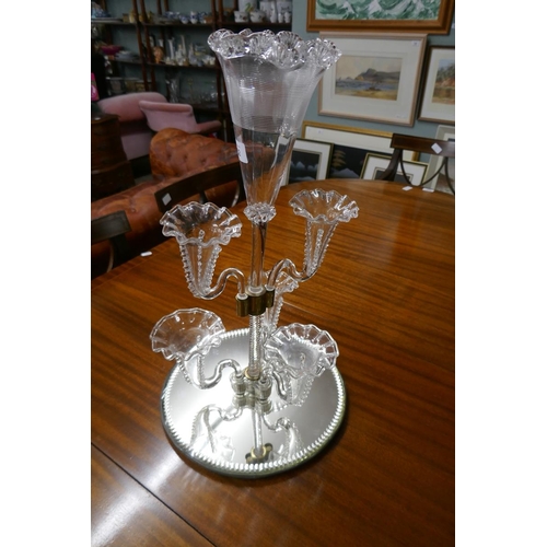 362 - Collectables to include decanters & cut glass centrepiece