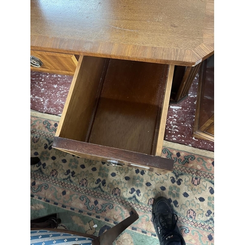 370 - Inlaid mahogany dressing table A/F