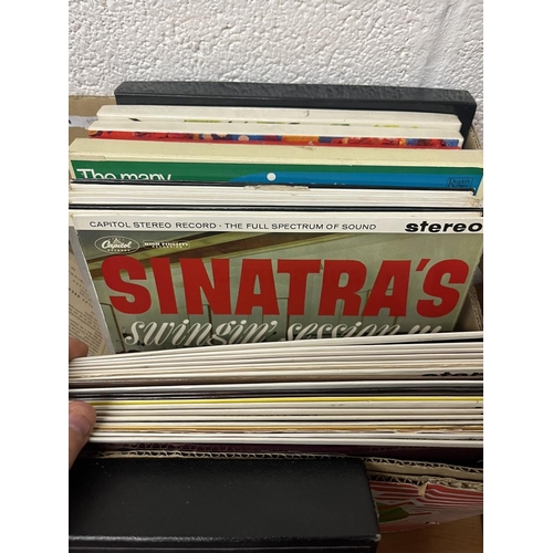 397 - Collection of vinyl records to include many Frank Sinatra