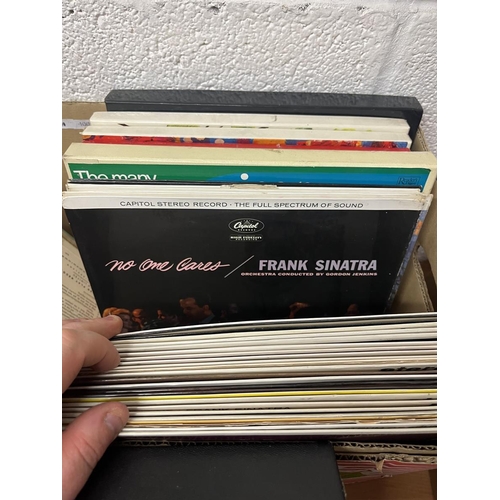 397 - Collection of vinyl records to include many Frank Sinatra