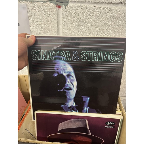 397 - Collection of vinyl records to include many Frank Sinatra