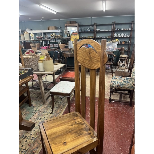 448 - Mackintosh style dining table and 6 chairs