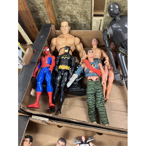 449 - 2 boxes of action hero figures