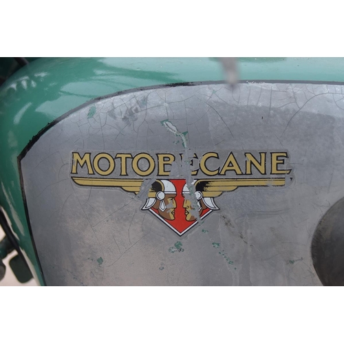 464 - 1932 Motobecane 125cc hardtail vintage motorcycle. Dry stored for 35 years. Runs. No documents.