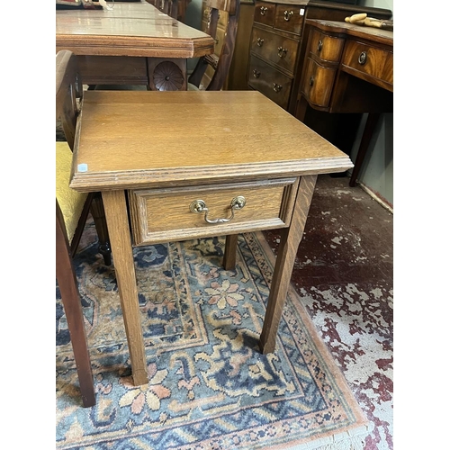 466 - Pair of oak bedside tables