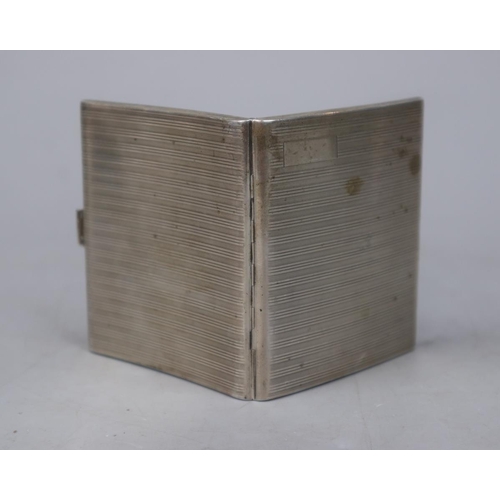 5 - Hallmarked silver cigarette case - Approx weight: 103g