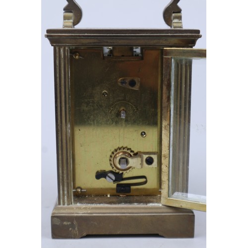 145 - Brass carriage clock