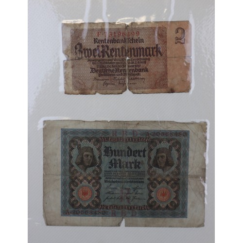 165 - World bank notes to include Romanian, British Armed Forces, Chinese, Rothmans Cambridge collection o... 