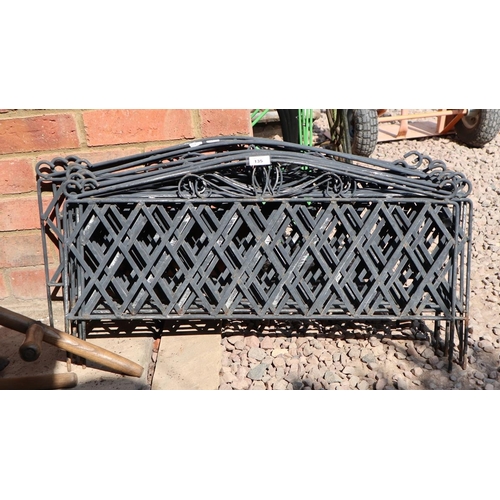 135 - 12 metal lawn edgings