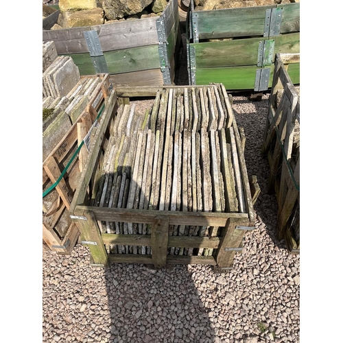 286 - 5 crates of Cotswold stone style floor tiles