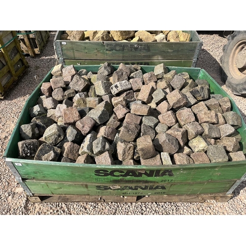 287 - Crate of cobble stones