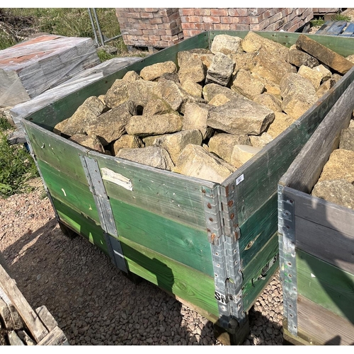 291 - Crate of dressed Cotswold stone