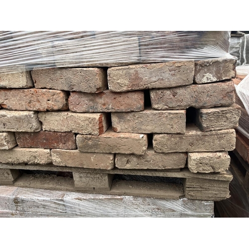 309 - 400 two and five eighths 18th century orange handmade bricks