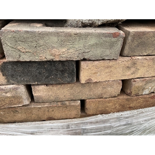 321 - 450 two and a quarter inch reclaimed mid twentieth century sand faced machine made bricks