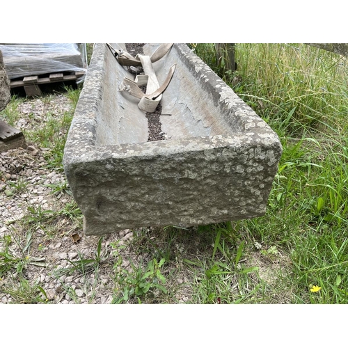 331 - Large long stone trough - Approx length: 241cm