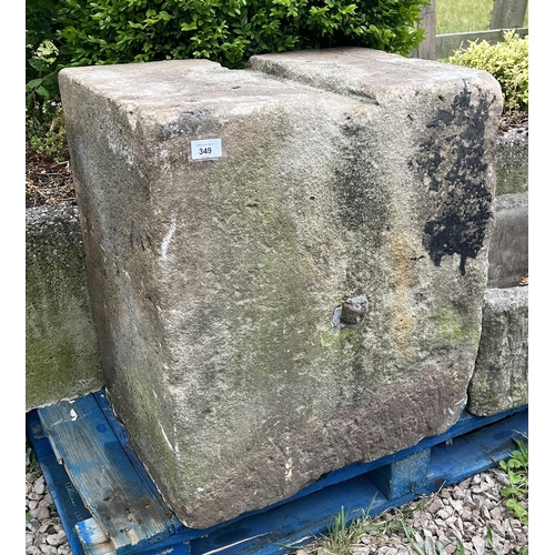 349 - Large stone block