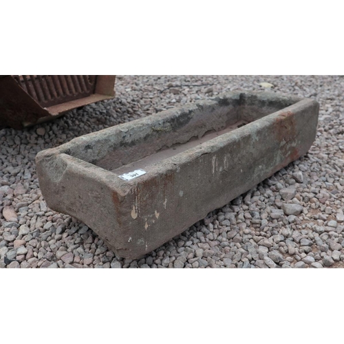 391 - Stone trough - Approx length: 74cm