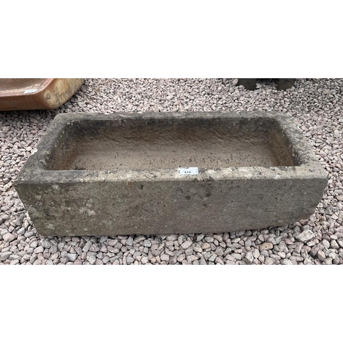 418 - Stone trough - Approx length: 76cm