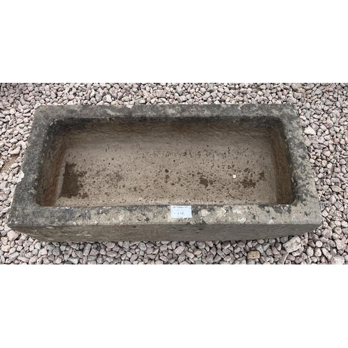 418 - Stone trough - Approx length: 76cm