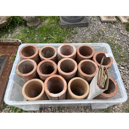 438 - Collection of small terracotta pipes