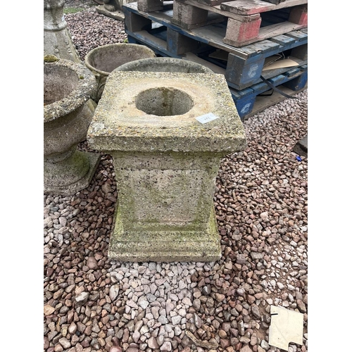 475 - Collection of stone planters etc