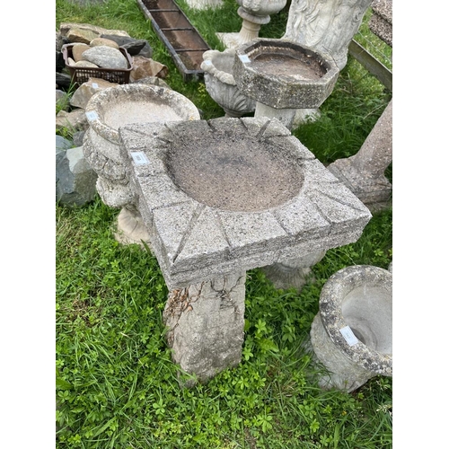 569 - Stone birdbath - Approx height: 84cm