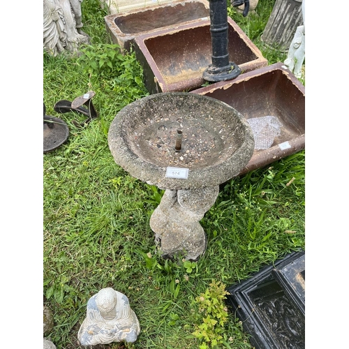 574 - Stone birdbath