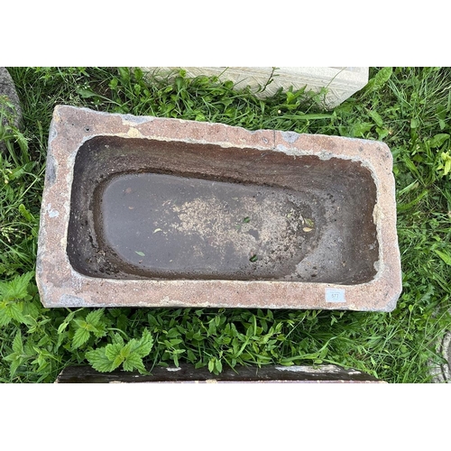 577 - Salt glazed trough