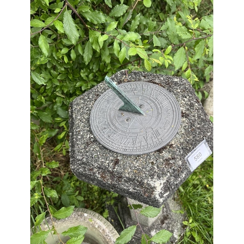 580 - Stone sundial