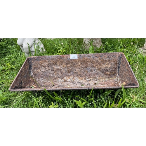 592 - Small antique cast iron trough