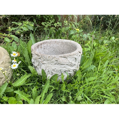 602 - Set of 3 stone planters