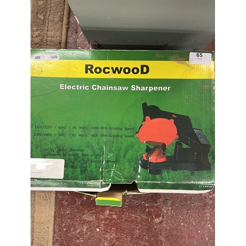 65 - Rocwood electric chainsaw sharpener