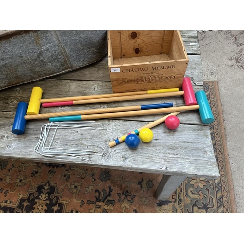 94 - Croquet set