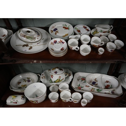 236 - Collection of Royal Worcester Evesham pattern