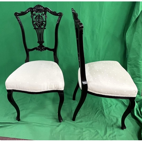 504 - Pair of salon chairs