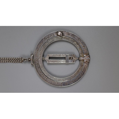 100 - Johan Somer equinoctial sundial pendent on chain