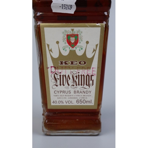 127 - Keo 5 Kings Cyprus Brandy very old reserve