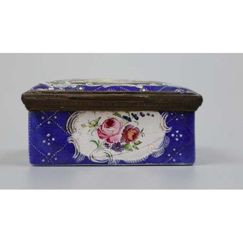 130 - Early enameled trinket box