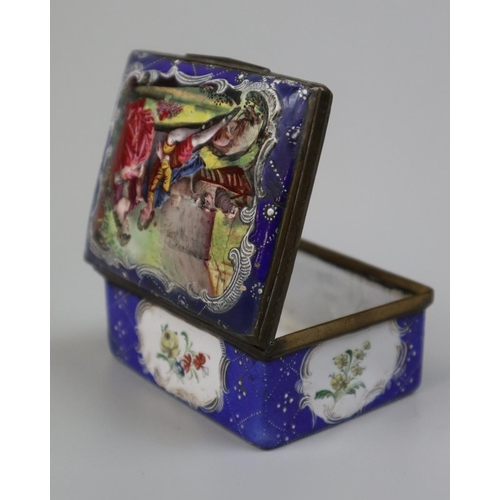 130 - Early enameled trinket box