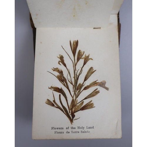 152 - Olive wood book - Jerusalem flowers