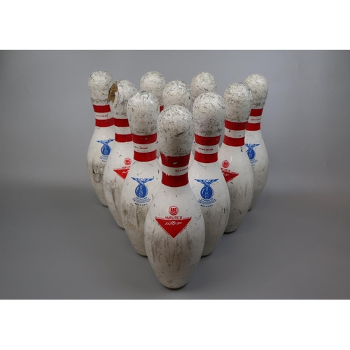 185 - Interior design - set of 10 American bowling pins - AMF New Jersey