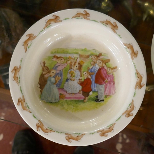 228 - Royal Doulton Bunnykins Peter Rabbit christening set