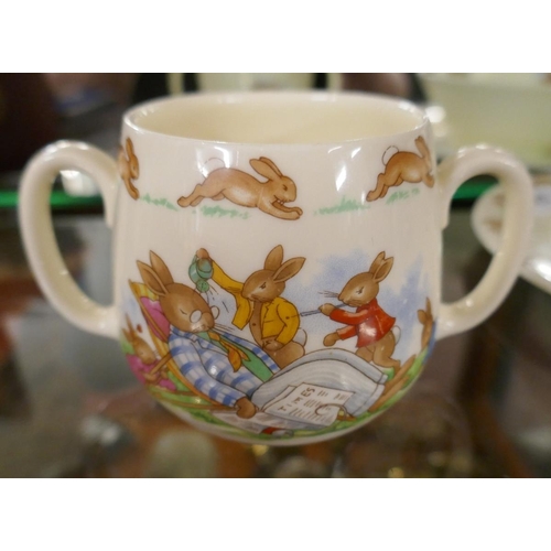 228 - Royal Doulton Bunnykins Peter Rabbit christening set