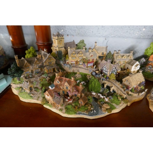 A collection of 'Cotswold Village' displays/dioramas by Danbury Mint  including 2, 4 piece interlocki