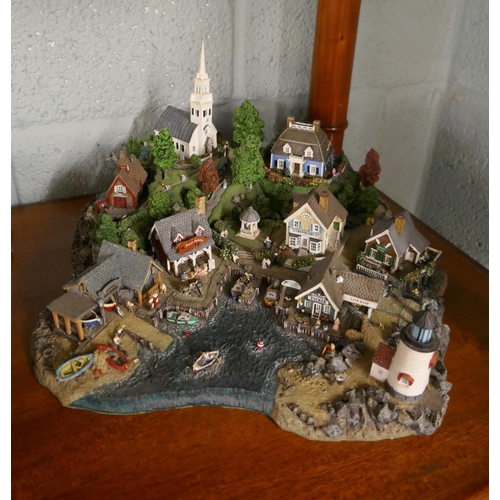 A collection of 'Cotswold Village' displays/dioramas by Danbury Mint  including 2, 4 piece interlocki