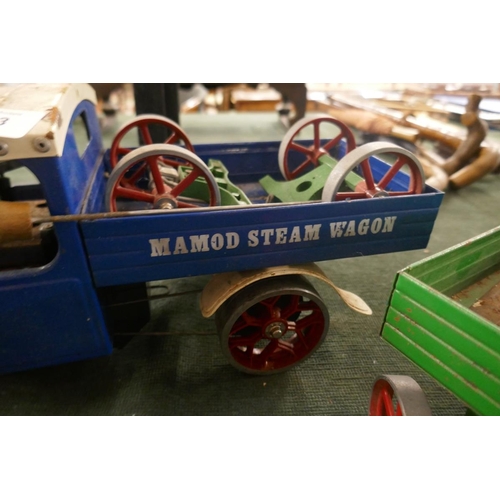 253 - Mamod steam truck with trailer