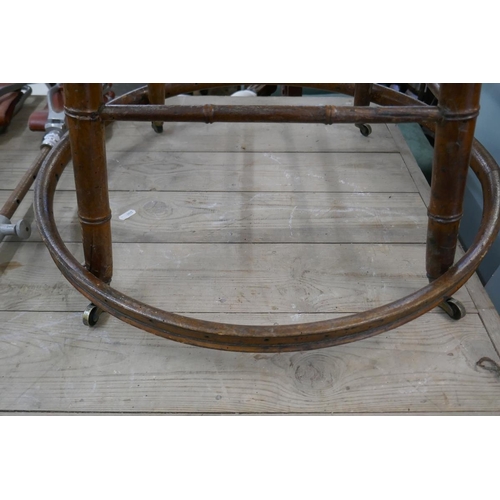 303 - Antique bamboo baby walker