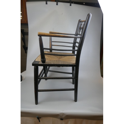 308 - 2 William Morris Sussex carver chairs